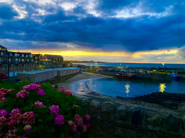 Seahouses sunset